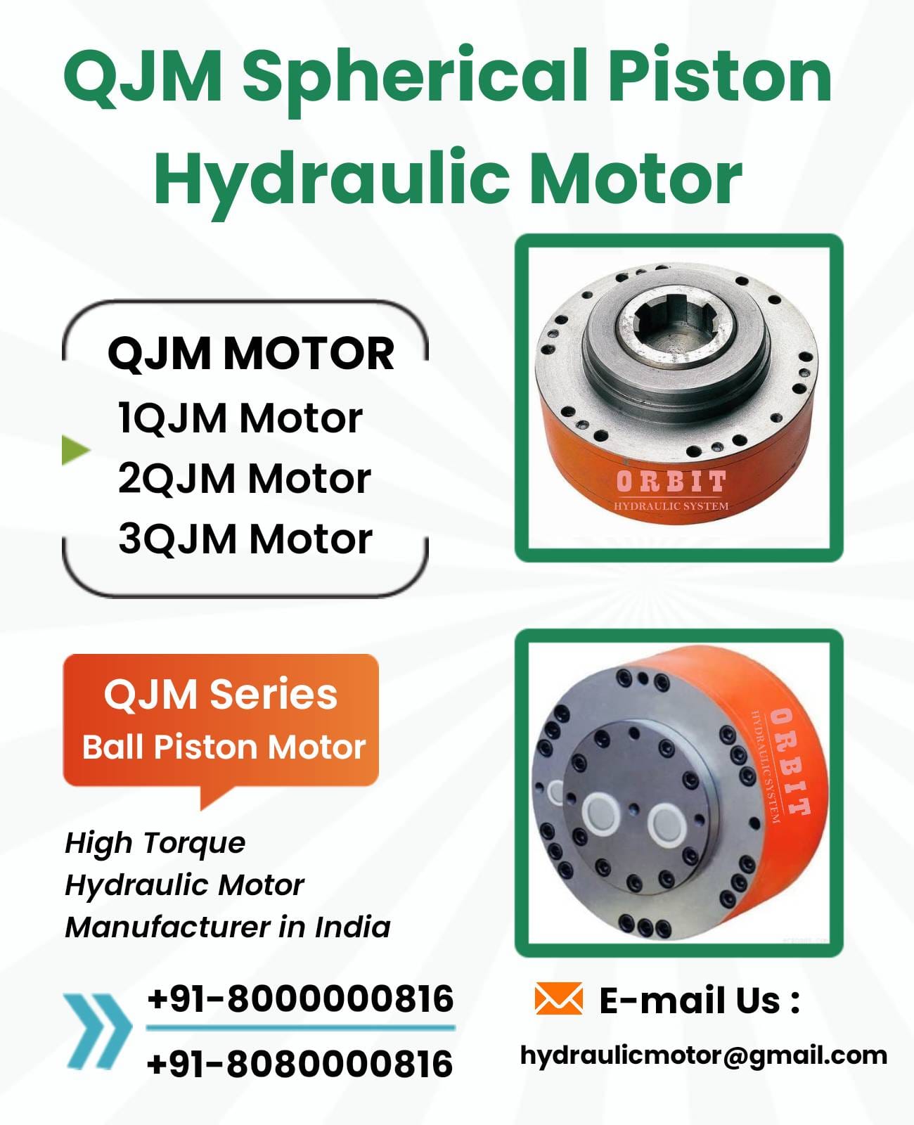 2QJM11-0.63 Spherical Piston Hydraulic Motor in India